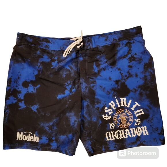 Modelo Mens Espiritu Luchador Lined Board Swim Shorts XXL - Picture 1 of 5